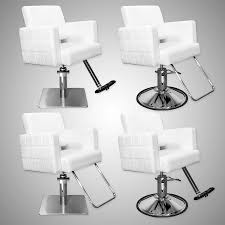 Havana Stylist Chair Quilted White Hairdresser Chair Salonsmart