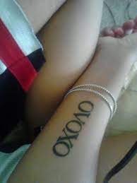 I'm seriously considering getting ovoxo tattooed on my wrist. That Ovoxo Your Girl At Our Next Show Drake The Weeknd Xo Tattoo Drake Tattoos Cute Tattoos