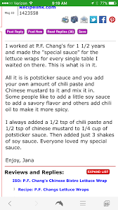 As for the sauces the red paste is chili paste to add heat. Pf Chang Dipping Sauce Lettuce Wraps Pf Changs Chicken Lettuce Wraps Lettuce Wraps Lettuce Wraps Pf Changs Recipe
