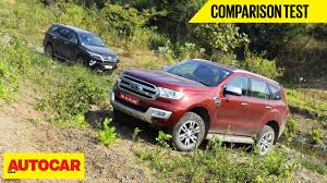 Toyota Fortuner Vs Ford Endeavour Comparison Test Autocar India Youtube