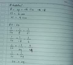 Maybe you would like to learn more about one of these? Sebuah Cermin Cembung Memiliki Jari Jari Kelengkungan 16 Cm Jika Jarak Bayangan Ke Cermin 6 Cm Dan Brainly Co Id