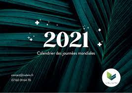 Calendrier Des Journées Santé 2023 Valwin Blog - La Liste De Toutes Les Journées Mondiales De Santé De L'année  2021
