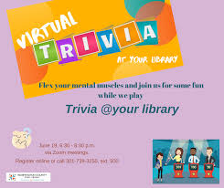 Check out these 13 virtual trivia games to play with your colleagues. Virtual Trivia Your Library Washington County Free Library