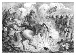 Mounted Rebel Sepoys Charging Through the Streets of Delhi, Indian Mutiny