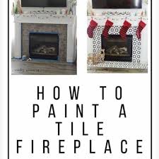 Thankfully i only needed one coat of paint and it was done! How To Paint A Tile Fireplace Amber Simmons