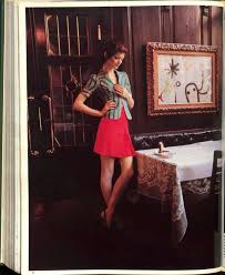 linda morand poses in the kronenhalle restaurant in zurich original painting by miro style fashion history new pictures