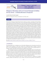Pdf Manpower Retention And Cost Control Strategies In