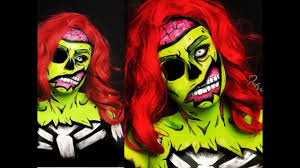 Zombie Pop Art Cartoon Halloween Makeup Makeup Tutorial Maryandpalettes Youtube