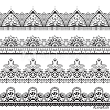 Maybe you would like to learn more about one of these? Mehndi Indian Design Henna Oriental Seamless Borders Indian Floral Ornament Vector Frames Illustration Of Border Seamless Pattern Tattoo Embellishment Stock Vector Adobe Stock