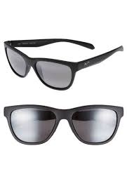 maui jim secrets 56mm polarizedplus2 sunglasses matte black neutral grey modesens