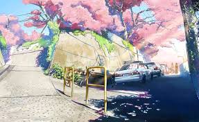 Fleurs De Cerisiers Paysage Manga Illustration De Paysage Japon Paysage