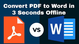 In this video i will show you converting pdf file into ms word. How To Convert Pdf To Word In 3 Seconds Offline Youtube