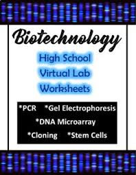 Cell biology video games, virtual labs & activities. Biotechnology Virtual Lab Worksheets Biotechnology Biology Classroom Teaching Biology