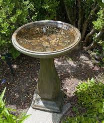 Butterfly Birdbath Tall Bird Bath Concrete Bird Bath Mermaid Bowl
