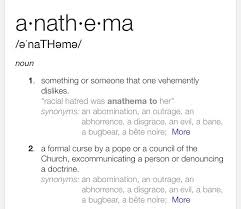Anathema Unusual Words Cool Words Dictionary Words