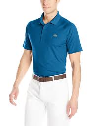 lacoste mens sport short ultra dry raglan sleeve polo dh9631 marino medium