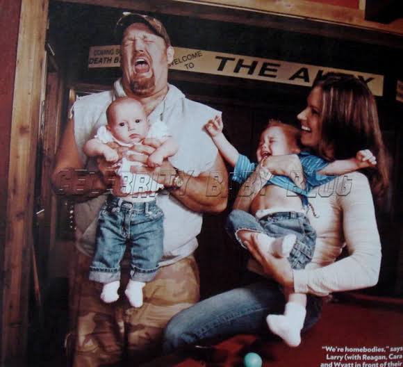 Larry the Cable Guy and family at home
