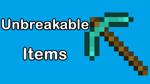 How to make unbreakable block in minecraft. Minecraft Unbreakable Items Youtube