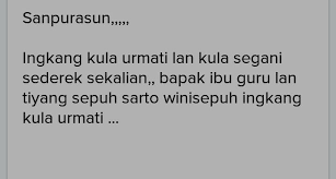 Contoh pidato bahasa jawa tentang sumpah pemuda. Contoh Pidato Bahasa Jawa Singkat Tentang Perpisahan