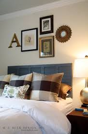 Contemporary master with sumptuous texture 9 photos. Shutters As Headboard Wall Art Above Master Bed Art Above Bed Shutter Headboard Wall Art Above Bed