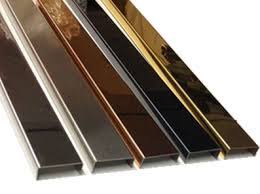 We offer two different trim moulding strips and a number of finishes. Stainless Steel Metal Round Border Edge Trim Pieces