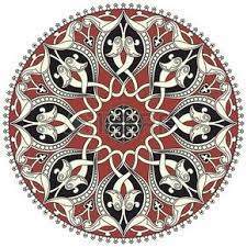 arabe motif circulaire sur fond blanc dans le fichier vectoriel editable art de modeles mandala en couleur coloriage lien zelda