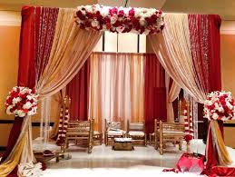Red And Gold Wedding In 2020 Gold Wedding Decorations Red Gold Wedding Wedding Draping