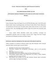 28 perpaduan dan integrasi nasional. Institut Kajian Latihan Integrasi Nasional Iklin Bahagian Perhubungan Course Hero