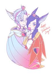 V Day Doodle Xayah Rakan By Aivoreia Xayah And Rakan Lol League Of Legends League Of Legends Characters