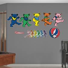 Grateful Dead Dancing Bears Wall Decal Sticker Wall Decal Allposters Com Bear Wall Decal Wall Decal Sticker Baseball Wall Decal