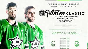 stars to host 2020 bridgestone nhl winter classic at cotton