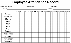 Pin On Employee Attendance Sheet