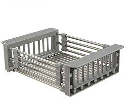 expandable dish drying rack, stainless