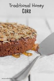 An Easy Honey Cake Soaked With Honey And Topped With Almonds Recipe Honey Cake Recipe Easy Honey Cake Recipe Honey Cake