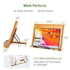 Wilton rosanna pansino cookbook stand. Bamboo Book Stand Cookbook Holder Desk Reading With 5 Adjustable Height Foldable And Portable Kitchen Wooden Cooking Bookstands For Textbook Recipe Magazine Laptop Tablet By Pipishell Pricepulse