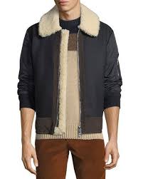 Moncler Men S Plovan Shearling Trim Bomber Jacket Jackets Men Fashion Mens Jackets Bomber Jacket