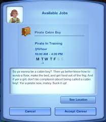Pirate Career School Sims 3 Sims 3 Mods Sims
