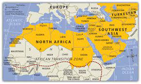 Southwest Asia And North Africa Political Map North Africa And Southwest Asia