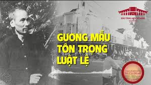 Gương mẫu tôn trọng luật lệ