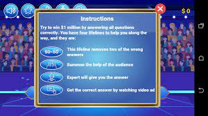 If you paid attention in history class, you might have a shot at a few of these answers. Millionaire Quiz Para Android Apk Descargar