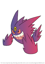 By coloring, youngsters can express what is in their minds by their imagination. Mega Gengar Pokemon Drawing Novocom Top
