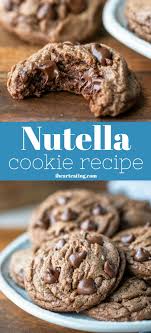 Nutella Cookies I Heart Eating Recipe Nutella Cookies Recipe Cookie Recipes Nutella Desserts