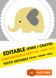 Learn how to draw baby shower elephant pictures using these outlines or print just for coloring. 9 Free Elephant Baby Shower Birthday Invitations For Edit Customize Print Or Send Via Whatsapp Fiestas Con Ideas