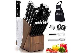 Top 10 Best Professional Kitchen Knife Block Sets Reviews In 2020 In 2020 Knife Block Set Knife Block Professional Kitchen Knives