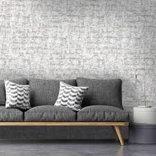 Plaster Brick Effect Wallpaper By Woodchip Magnolia Brick Effect Wallpaper Grey Home Decor Sofas For Small Spaces