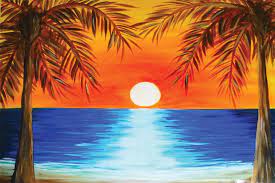 Heavy clouds, storms, and currents can paint both the sea and sky in beautiful colours. Sunset Easy Drawings Of Beach Novocom Top