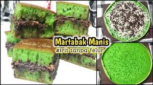 Masukkan tepung terigu, tepung tapioka dan baking powder lalu aduk rata sampai tidak bergerindil. Martabak Manis Teflon Ekonomis Tanpa Telur Terang Bulan Youtube