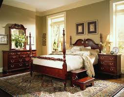 Cathedral cherry veneers, rubberwood solids and select hardwoods create an exciting collection of bedroom and dining room from american drew. American Drew Cherry Grove Low Poster Bedroom Set In Cherry