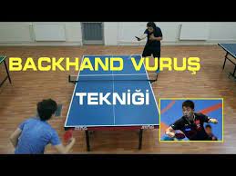backhand vurus teknigi masa tenisi youtube youtube tenis videolar