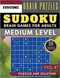 210+ brain games for seniors with memory problems large print (with solutions). Sudoku Medium Jumbo 300 Sudoku Medium Puzzle Books With Answers Brain Games For Adults Activity Book Sudoku Medium Puzzle Books Vol 47 Olsson Jenna 9781073861385 Amazon Com Books